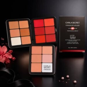 Carla Secret Concealer & Blush Professional Makeup Palette | 12 Color Cream Contour Kit