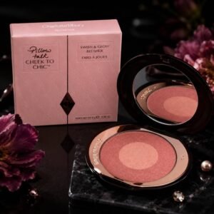 Charlotte Tilbury Pillow Talk Cheek to Chic Swish & Glow Blusher | Luxury Powder Blush 8g