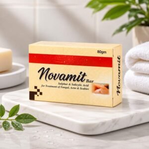 Novamit Bar 80gm | Sulphur & Salicylic Acid Bar